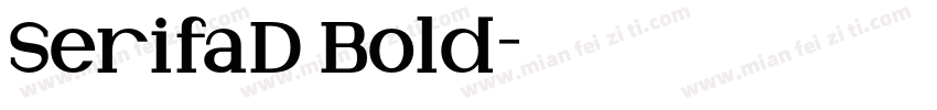 SerifaD Bold字体转换